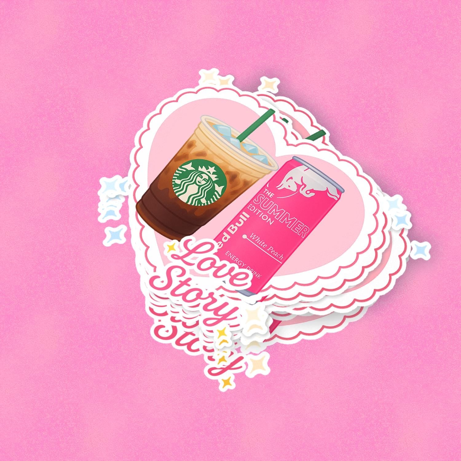 Love Story 2.5'' Vinyl Sticker – (Glitter/Holographic or Glossy)