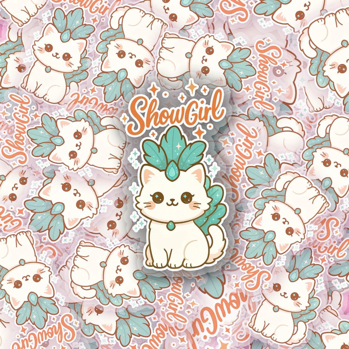 ShowGirl 2.5'' Vinyl Sticker – (Glitter/Holographic or Glossy)