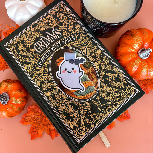Little Ghostie | Double-Sided Magnetic Bookmark | Cute Fall - Halloween Gift for Book Lovers
