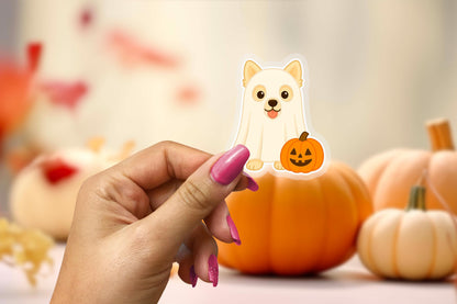 Ghostie Pom 2.5'' Vinyl Sticker – (Glitter/Holographic or Glossy)