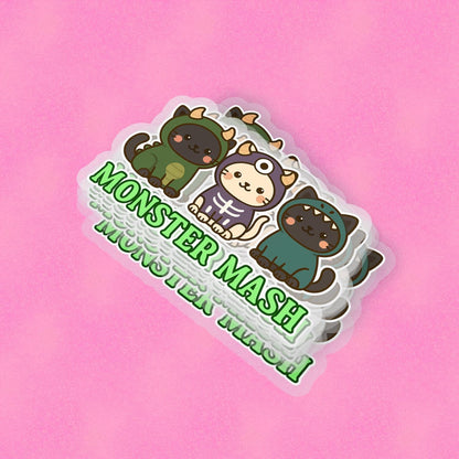 Monster Mash 2.5'' Vinyl Sticker – (Glitter/Holographic or Glossy)