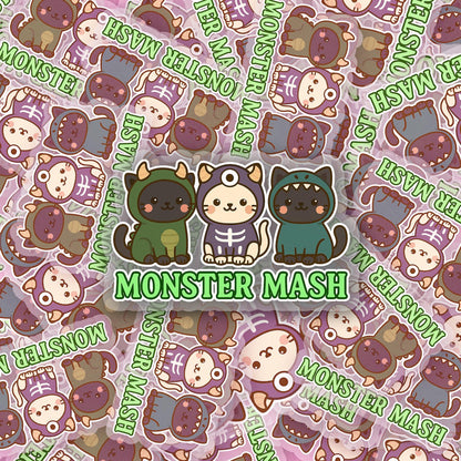 Monster Mash 2.5'' Vinyl Sticker – (Glitter/Holographic or Glossy)