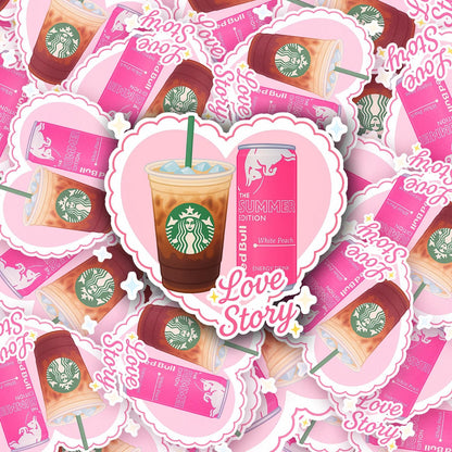 Love Story 2.5'' Vinyl Sticker – (Glitter/Holographic or Glossy)