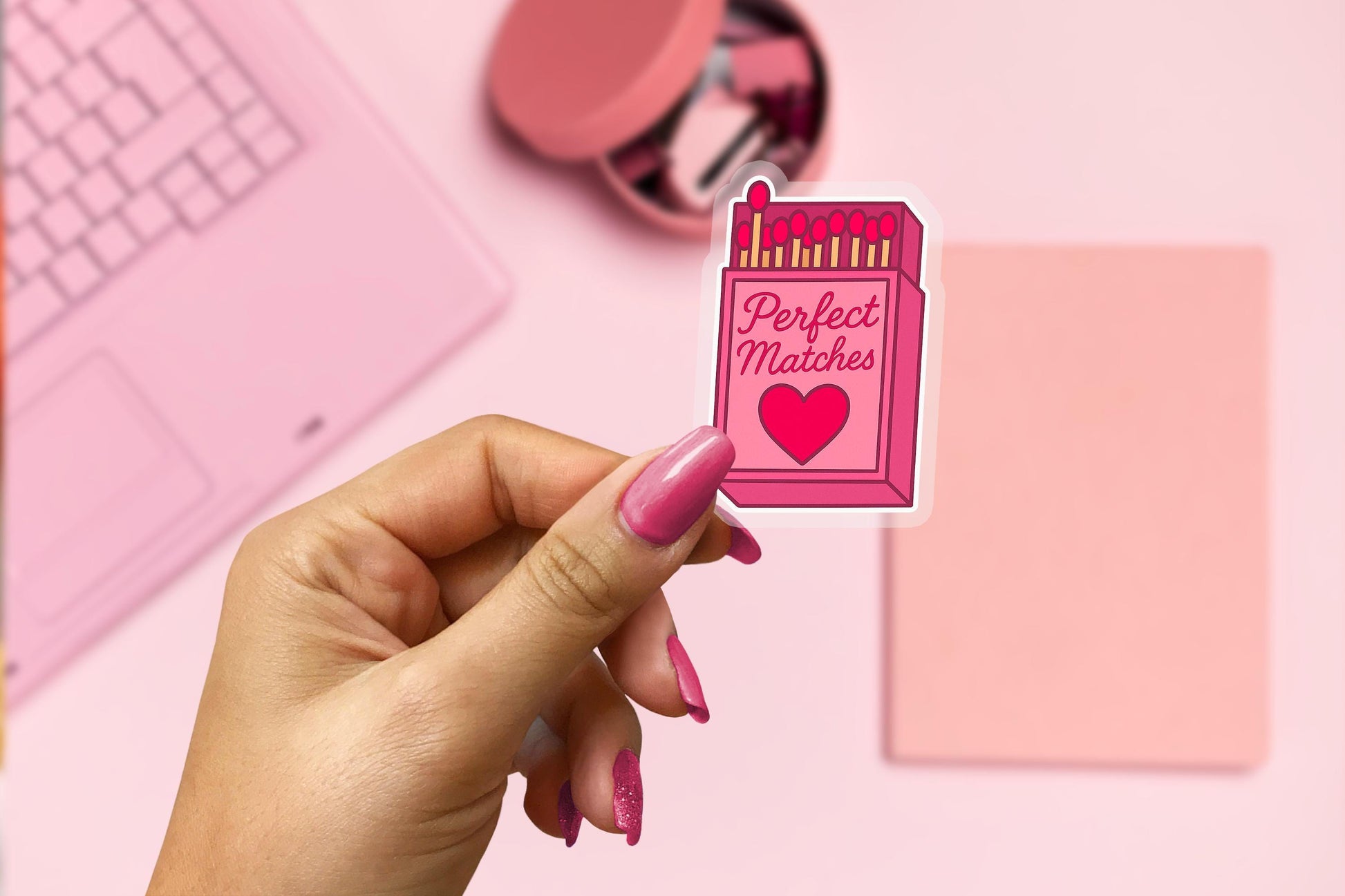 Perfect Matches 2.5'' Vinyl Sticker – (Glitter/Holographic or Glossy)