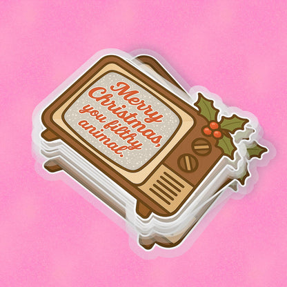 Filthy Animal 2.5'' Vinyl Sticker – (Glitter/Holographic or Glossy)