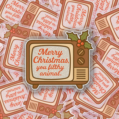 Filthy Animal 2.5'' Vinyl Sticker – (Glitter/Holographic or Glossy)