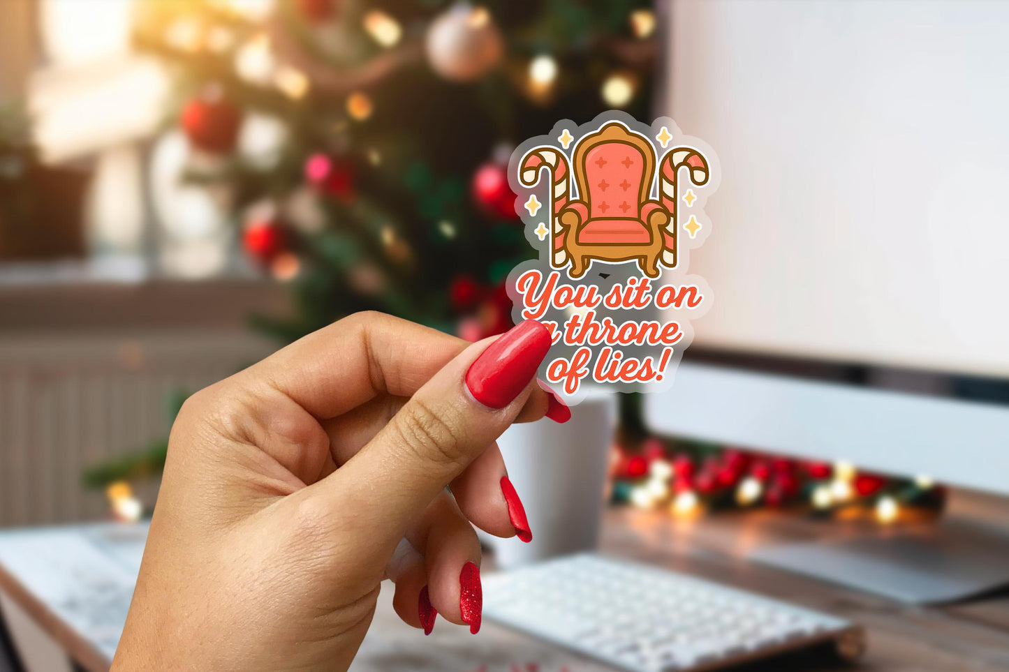 Throne of Lies 2.5'' Vinyl Sticker – (Glitter/Holographic or Glossy)