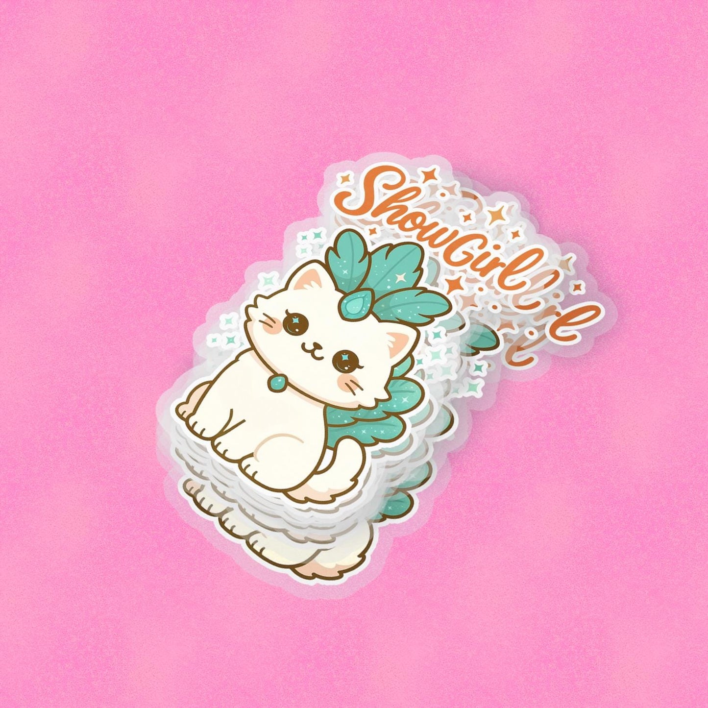 ShowGirl 2.5'' Vinyl Sticker – (Glitter/Holographic or Glossy)