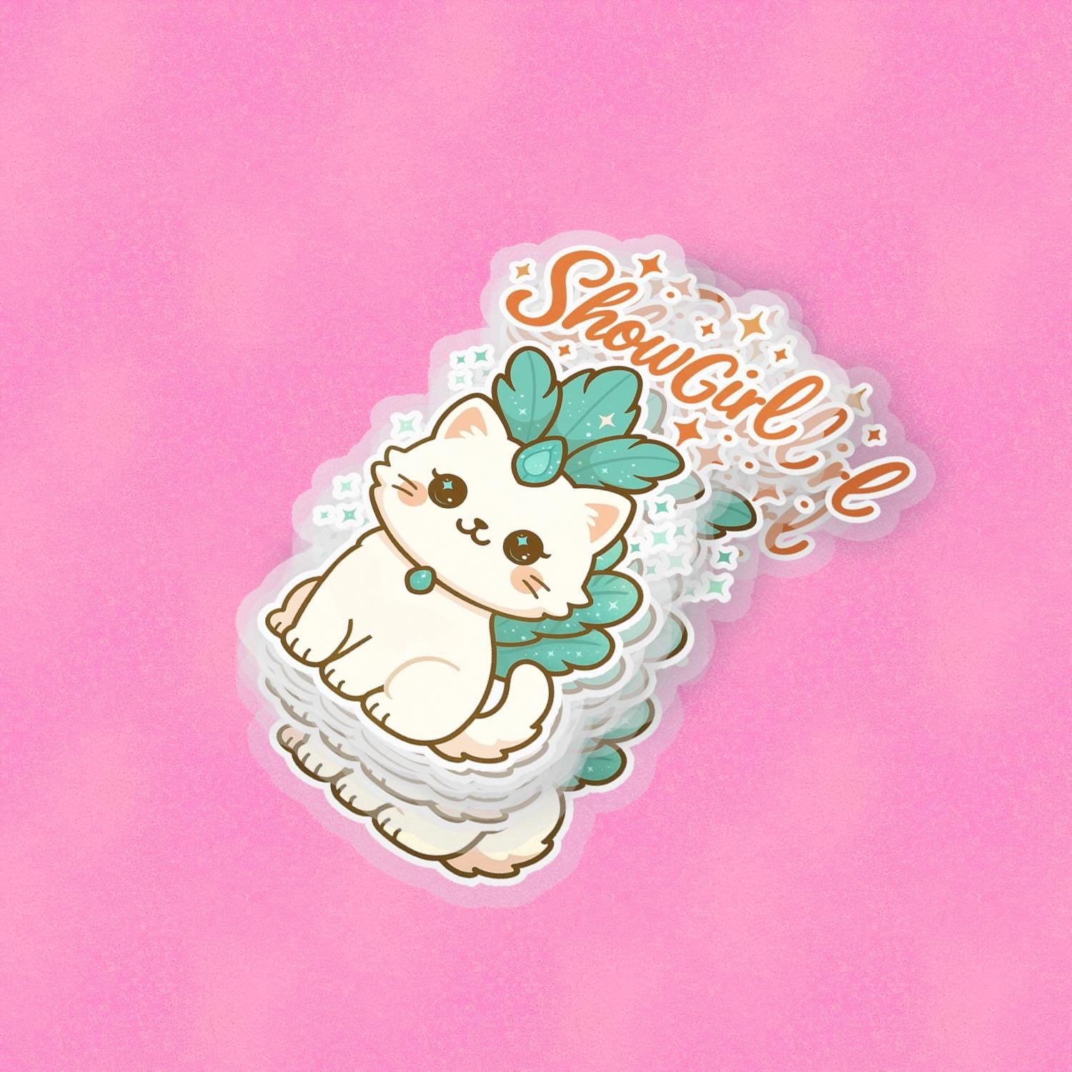 ShowGirl 2.5'' Vinyl Sticker – (Glitter/Holographic or Glossy)