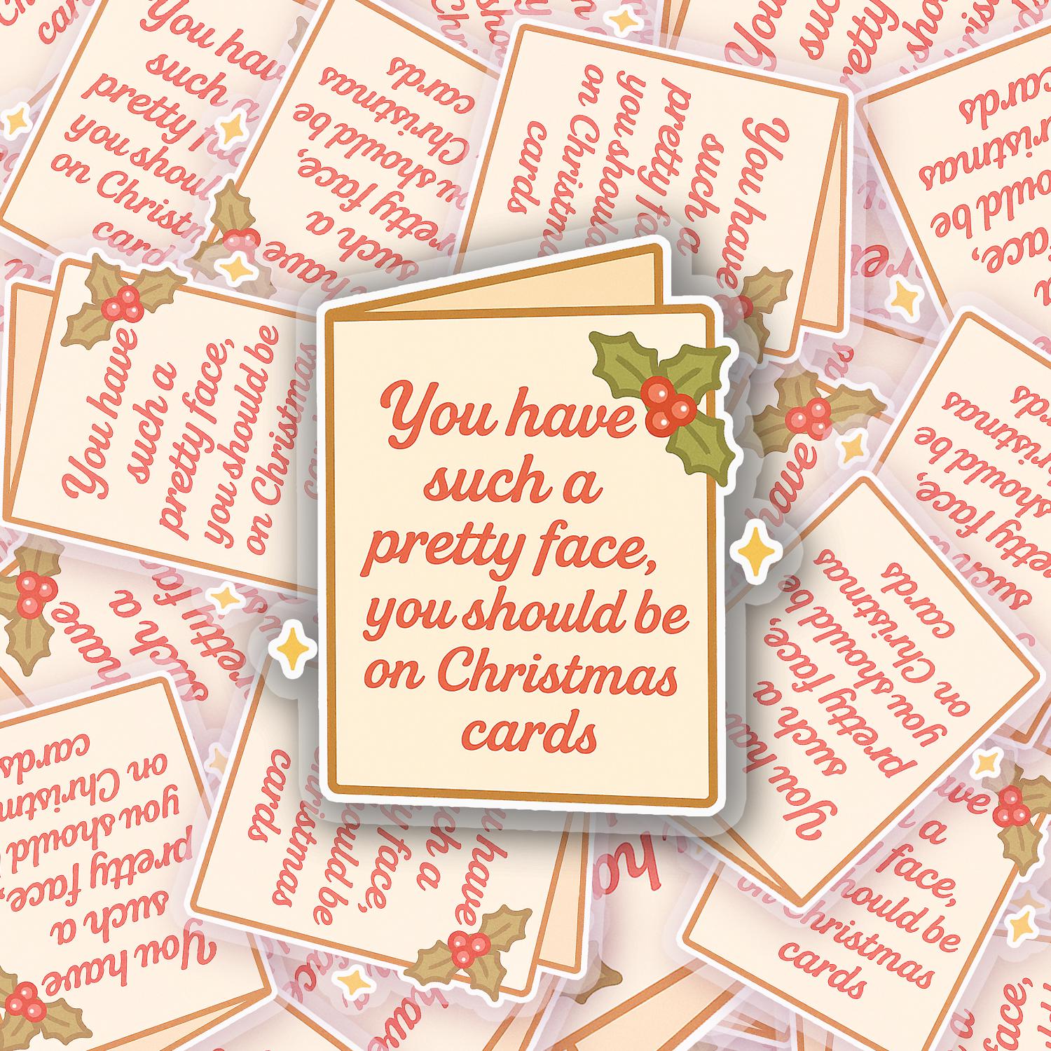 Pretty Face 2.5'' Vinyl Sticker – (Glitter/Holographic or Glossy)