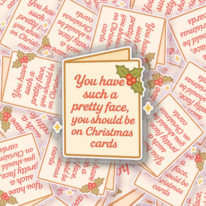 Pretty Face 2.5'' Vinyl Sticker – (Glitter/Holographic or Glossy)