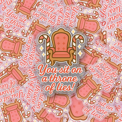 Throne of Lies 2.5'' Vinyl Sticker – (Glitter/Holographic or Glossy)