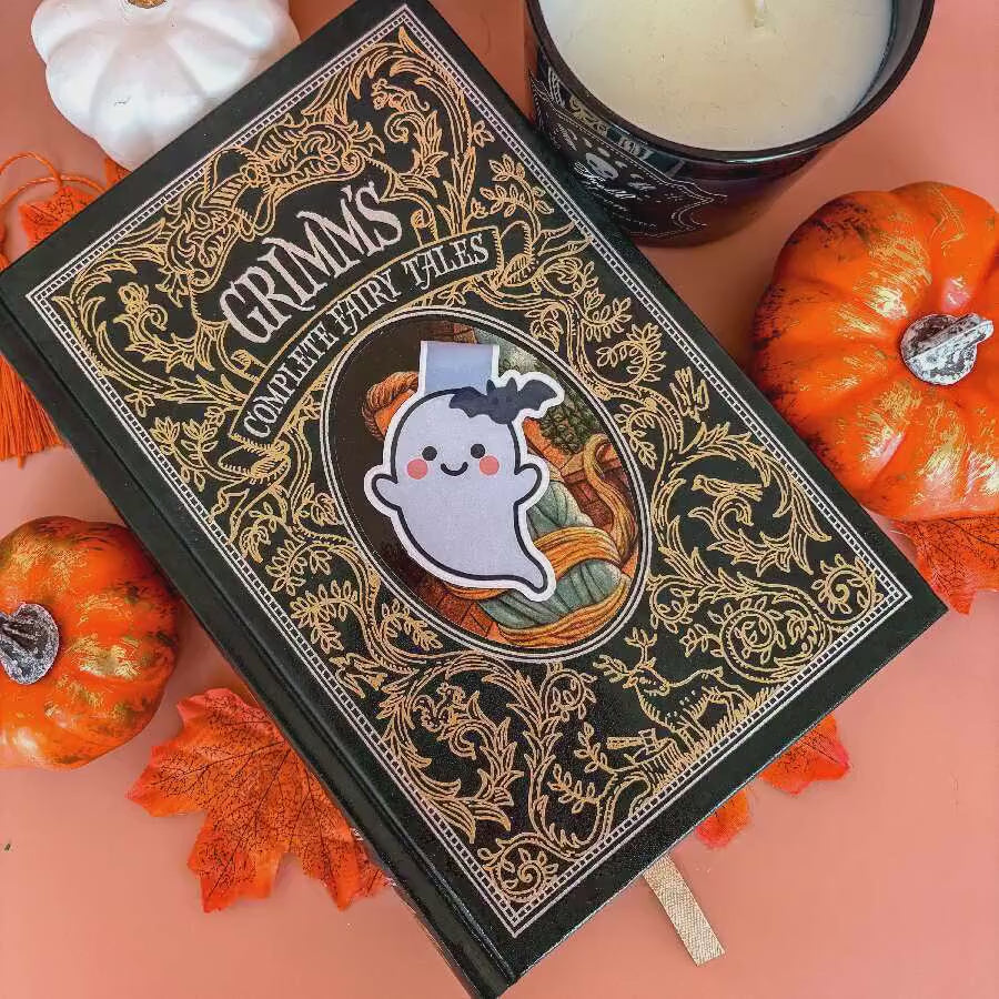 Little Ghostie | Double-Sided Magnetic Bookmark | Cute Fall - Halloween Gift for Book Lovers