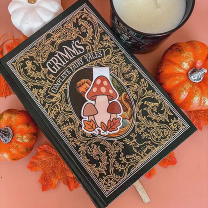 Mushrooms Forest | Double-Sided Magnetic Bookmark | Cute Fall - Halloween Gift for Book Lovers