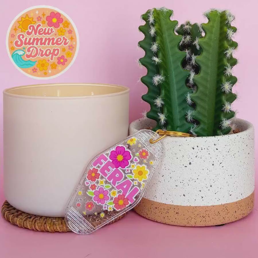 Keychain Feral | Acrylic Motel Keychain | Unstable Babes Club