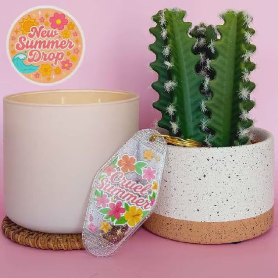 Keychain Cruel Summer | Acrylic Motel Keychain | Unstable Babes Club